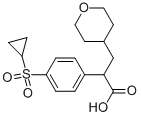 2-[4-(Cyclopropylsulfonyl)phenyl]-3-(tetrahydropyran-4-yl)propionic acid Structure,745052-93-1Structure