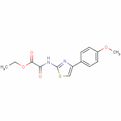 Ethyl 2-(4-(4-methoxyphenyl)thiazol-2-ylamino)-2-oxoacetate Structure,74531-88-7Structure