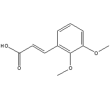 2,3-Dimethoxycinnamic acid Structure,7461-60-1Structure