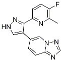 6-(3-(5-氟-6-甲基吡啶-2-基)-1H-吡唑-4-基)-[1,2,4]噻唑并[1,5-a]吡啶結(jié)構(gòu)式_746667-44-7結(jié)構(gòu)式