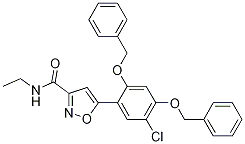 5-(2,4-Bis(benzyloxy)-5-chlorophenyl)-n-ethylisoxazole-3-carboxamide Structure,747413-05-4Structure