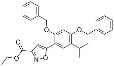 Ethyl5-(2,4-bis(benzyloxy)-5-isopropylphenyl)isoxazole-3-carboxylate Structure,747414-20-6Structure