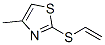 Thiazole, 2-(ethenylthio)-4-methyl- Structure,74761-05-0Structure