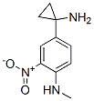 Benzenamine, 4-(1-aminocyclopropyl)-N-methyl-2-nitro- Structure,749195-18-4Structure