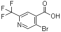 5-Bromo-2-trifluoromethyl-isonicotinic acid Structure,749875-16-9Structure