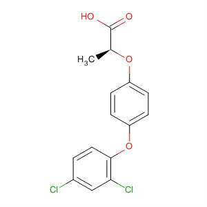 S-(-)-禾草靈; S-(-)-2-(4(-2,4-二氯苯氧基)苯氧基)丙酸結構式_75021-71-5結構式