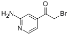 Ethanone, 1-(2-amino-4-pyridinyl)-2-bromo-(9ci) Structure,750571-38-1Structure