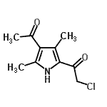 Ethanone, 1-(4-acetyl-3,5-dimethyl-1h-pyrrol-2-yl)-2-chloro-(9ci) Structure,750611-31-5Structure