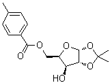 5-O-對(duì)甲苯甲?；?1,2-O-異亞丙基-ALPHA-D-呋喃木糖結(jié)構(gòu)式_75096-60-5結(jié)構(gòu)式