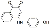 4-(4-Hydroxyanilino)-1,2-dihydronaphthalene-1,2-dione Structure,75140-07-7Structure