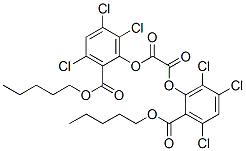 Bis(2-carbopentyloxy-3,5,6-trichlorophenyl)oxalate Structure,75203-51-9Structure