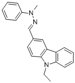 9-乙基-3-(N-甲基-N-苯腙)咔唑結(jié)構(gòu)式_75232-44-9結(jié)構(gòu)式