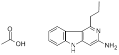 3-Amino-1-propyl-5h-pyrido(4,3-b)indole acetate Structure,75240-12-9Structure