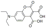 7-Diethylaminocoumarin-3,4-dicarboxylic acid Structure,75240-77-6Structure