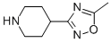 4-(5-Methyl-[1,2,4]oxadiazol-3-yl)-piperidine Structure,757175-70-5Structure