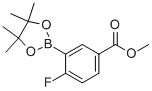 Methyl 4-fluoro-3-(4,4,5,5-tetramethyl-1,3,2-dioxaborolan-2-yl)benzoate Structure,757982-31-3Structure