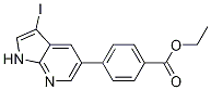 4-(3-Iodo-1h-pyrrolo[2,3-b]pyridin-5-yl)-benzoic acid ethyl ester Structure,757983-02-1Structure