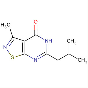 6-異丁基-3-甲基-5H-異噻唑并[5,4-d]嘧啶-4-酮結(jié)構(gòu)式_758722-00-8結(jié)構(gòu)式