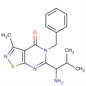 6-(1-Amino-2-methyl-propyl)-5-benzyl-3-methyl-5h-isothiazolo[5,4-d]pyrimidin-4-one Structure,758722-07-5Structure