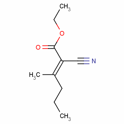 2-Hexenoic acid,2-cyano-3-methyl-, ethyl ester Structure,759-54-6Structure