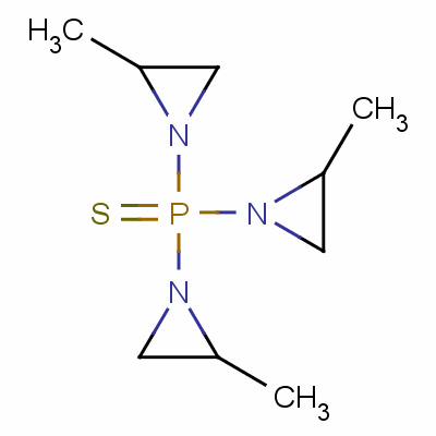 Phosphine sulfide, tris(2-methyl-1-aziridinyl)-(8ci) Structure,76-96-0Structure