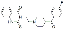 3-[2-[4-(4-氟苯甲酰基)-1-哌啶]乙基]-2,3-二氫-2-硫氧代-4(1H)-喹唑烷酮鹽酸鹽結(jié)構(gòu)式_76330-71-7結(jié)構(gòu)式