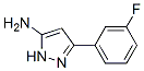 3-Amino-5-(3-fluorophenyl)-1H-pyrazole Structure,766519-89-5Structure