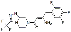 (2Z)-4-氧代-4-[3-(三氟甲基)-5,6-二氫-[1,2,4]三唑并[4,3-a]吡嗪-7(8H)-基]-1-(2,4,5-三氟苯基)丁-2-烯-2-胺結(jié)構(gòu)式_767340-03-4結(jié)構(gòu)式