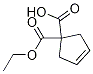 1-(Ethoxycarbonyl)-3-cyclopentene-1-carboxylic acid Structure,76910-08-2Structure