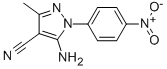 5-Amino-4-cyano-3-methyl-1-(4-nitrophenyl)pyrazole Structure,76982-31-5Structure