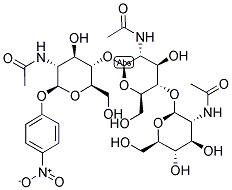 4-Nitrophenyl 2-acetamido-2-deoxyhexopyranosyl-(1->4)-2-acetamido-2-deoxyhexopyranosyl-(1->4)-2-acetamido-2-deoxyhexopyranoside Structure,7699-38-9Structure