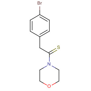 2-(4-Bromophenyl)-1-(4-morpholinyl)ethanethione Structure,77129-81-8Structure