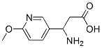 3-Amino-3-(6-methoxy-pyridin-3-yl)-propionic acid Structure,773126-35-5Structure