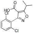 3-(2,6-Dichlorophenyl)-5-(1-methylethyl)-4-isoxazolecarboxylic acid Structure,774605-58-2Structure