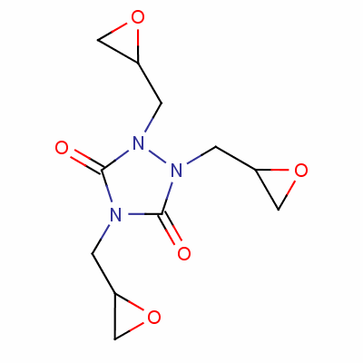 1,2,4-Triazolidine-3,5-dione,1,2,4-tris(2-oxiranylmethyl)- Structure,77658-97-0Structure