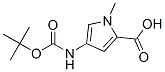 4-Tert-butoxycarbonylamino-1-methyl-1H-pyrrole-2-carboxylic acid Structure,77716-11-1Structure