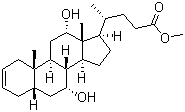 (5Beta,7alpha,12alpha)-7,12-dihydroxychol-2-en-24-oic acid methyl ester Structure,77731-10-3Structure