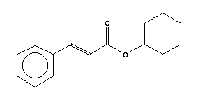 2-Propenoic acid,3-phenyl-, cyclohexyl ester Structure,7779-17-1Structure