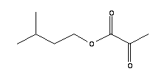 2-氧代-丙酸 3-甲基丁基酯結(jié)構(gòu)式_7779-72-8結(jié)構(gòu)式