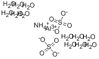 Aluminium Ammonium Sulfate 12-Water Structure,7784-26-1Structure