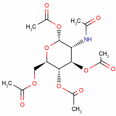 2-Acetamido-2-deoxy-1,3,4,6-tetra-o-acetyl-alpha-d-glucopyranose Structure,7784-54-5Structure