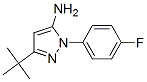 3-Tert-butyl-1-(4-fluorophenyl)-1h-pyrazol-5-amine Structure,778611-16-8Structure