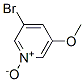 Pyridine, 3-bromo-5-methoxy-, 1-oxide Structure,78156-39-5Structure