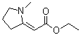 (1-甲基-2-吡咯烷)乙酸乙酯結構式_78167-64-3結構式