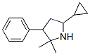 Pyrrolidine, 5-cyclopropyl-2,2-dimethyl-3-phenyl- (9ci) Structure,782392-43-2Structure