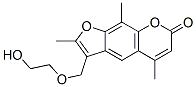 3-(2-Hydroxy-ethoxymethyl)-2,5,9-trimethyl-furo[3,2-g]chromen-7-one Structure,78318-60-2Structure