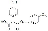 [(4-Methoxyphenyl)methyl] hydrogen (4-hydroxyphenyl)malonate Structure,78641-40-4Structure