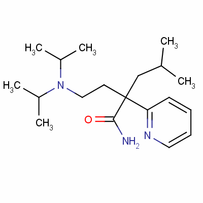 alpha-[2-(Diisopropylamino)Ethyl]-alpha-Isobutylpyridine-2-Acetamide Structure,78833-03-1Structure