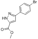 Methyl 3-(4-bromophenyl)-1H-pyrazole-5-carboxylate Structure,78842-74-7Structure