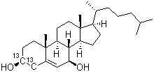 Cholesterol-3,4-13c2 Structure,78887-48-6Structure